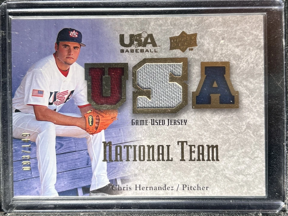 Hernandez, Chris - 2008 Upper Deck USA Baseball - Swatch - 93/149 - Image 1 of 1