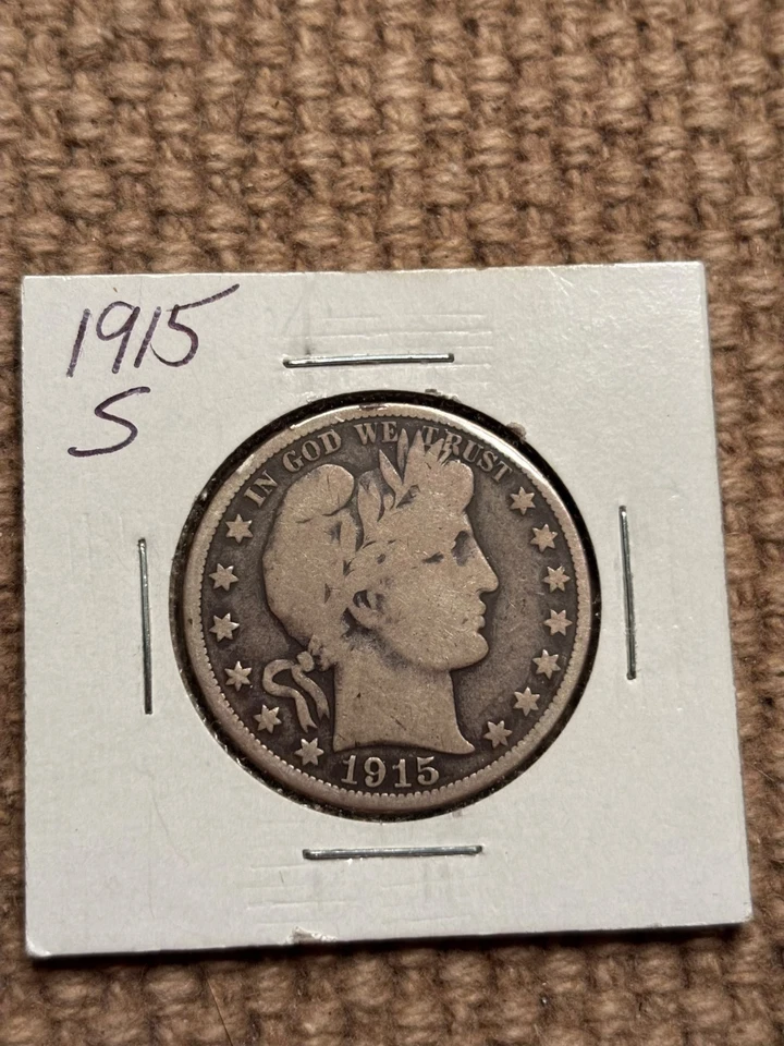 1915 S Barber Half Dollar  - Image 1 of 2