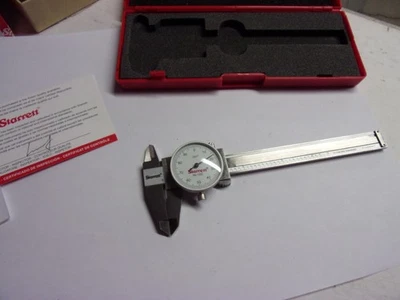 STARRETT  #1202-4  Dial Caliper  0-4"  Hardened Stainless Steel.    New - Image 1 of 4