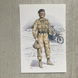 Military Postcard Medical Officer RAMC Royal Army Medical Corps by Alix Baker - Picture 1 of 2