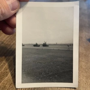 Original Snap Korean War Era Photo Half Track General Meloy Parade - Picture 1 of 3