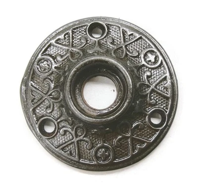 Una placa posterior antigua victoriana Eastlake Escutcheon Roseta puerta placa Foto 1 de 2