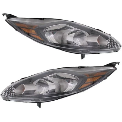 Headlights Driving Head lights Headlamps Set of 2  Driver & Passenger Side Pair Foto 1 de 4