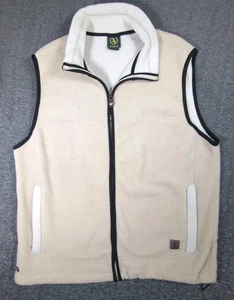 Aigle Fleece Beige Polartec Weste Full Zip & Reißverschlusstaschen Größe XL - Bild 1 von 9