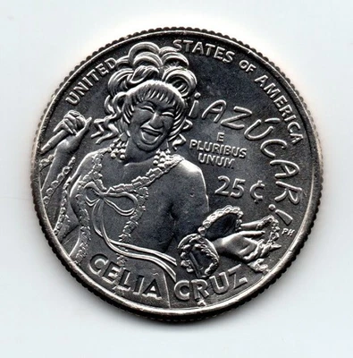 USA 2024, American Women Quarter Program Series, 1/4 dollar, Celia Cruz AZUCAR 1 - Image 1 of 2