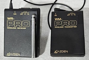 Azden WR-PRO & WM-PRO Wireless Microphone Transmitter and Receiver - Picture 1 of 5