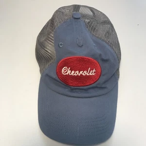 Vintage VTG Chevrolet Hat / Cap | Snapback Blue Red Grey | Automotive CLEAN - Picture 1 of 4