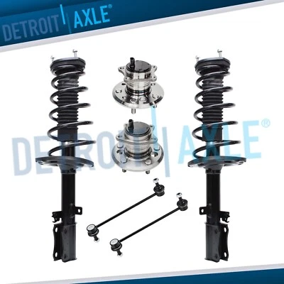 6 piezas puntal trasero y muelle helicoidal para 04-06 Toyota Camry & Solara y Lexus ES330 con ABS Foto 1 de 4