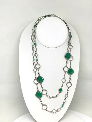 Collar TACORI plata esterlina ónix envidia SN11427 Foto 1 de 3