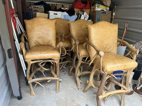 Arte De Mexico - Antler Chairs With Italian Leather (item #CA104) Cover