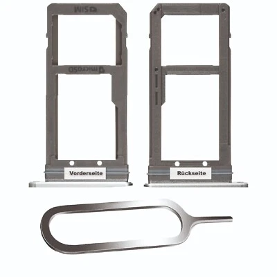 IS-TECK SAMSUNG GALAXY S7 EDGE G935F SIM KARTEN HALTER TRAY ADAPTER FACH SLOT SILBER