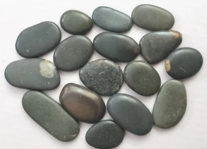16 Steine 1/2 Lakeworn & 1/2 Handpoliert aus U.S Great Lakes bei 2,5oz. Total - Bild 1 von 4