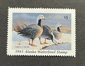 WTDstamps - 1985 ALASKA - State Duck Stamp - Lot1 - Mint OG NH  - Picture 1 of 2