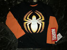 Marvel SPIDERMAN Long Sleeve LAYERED T-SHIRT Orange Black 12M 18M 24M 3T 4T 5T