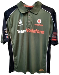 BNWT Holden Team Vodafone Warrior Polo Shirt Khaki 2012 Size M Lowndes Whincup - Picture 1 of 5