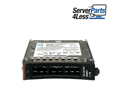 IBM 00AD076 00AD075 1.2TB 10K 6G SAS SFF HDD - Image 1 of 4
