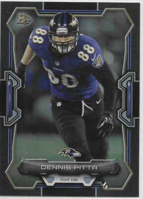 2015 Bowman Football Rainbow Black Dennis Pitta Ravens - Image 1 of 2