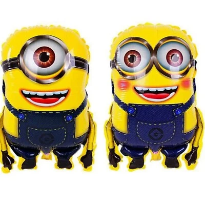 2 PCS Me Balloon Minion Balloons Dave Balloons Stuart Balloons Foil Balloons - Image 1 of 4