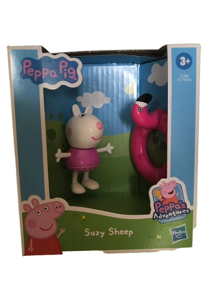 2 PEPPA PIG Figures Peppa's Adventures Suzy Sheep Pedro Pony 2021 Hasbro