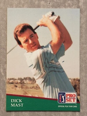 1991 Pro Set PGA Tour DICK MAST Golf's Dirtiest Funniest Name Real Trading Card - Image 1 of 2