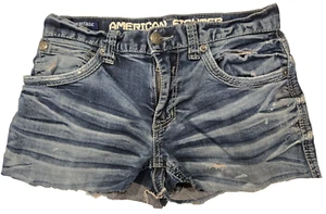 American Fighter Cut Off Jeans Size 29 Blue Denim Distressed See all photos - Picture 1 of 13