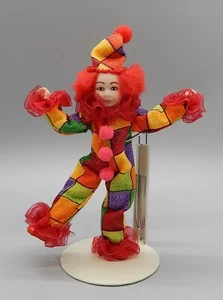 OOAK Porcelain Clown Doll Blackfoot Daisy Studio Dollhouse Miniature 1:12 - Picture 1 of 8