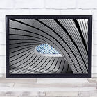 Curve Ceiling Abstract Modern Geometry Shapes Architecture Skylight Art Print