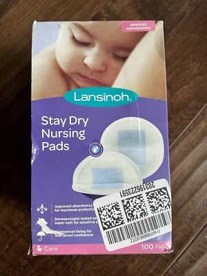 Almohadillas de lactancia desechables Lansinoh Stay Dry para lactancia materna 100 unidades Foto 1 de 4
