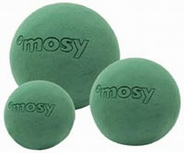 Steckschaum-Kugeln, 16 cm - Floristikbedarf, Kugel, rund, Steckmasse, mosy