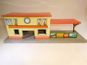++ G1683 Wimmer Spur 0 Bahnhof mit Wartebereich Blech ca. 32,5x10,5 H 10,5cm - Picture 1 of 11