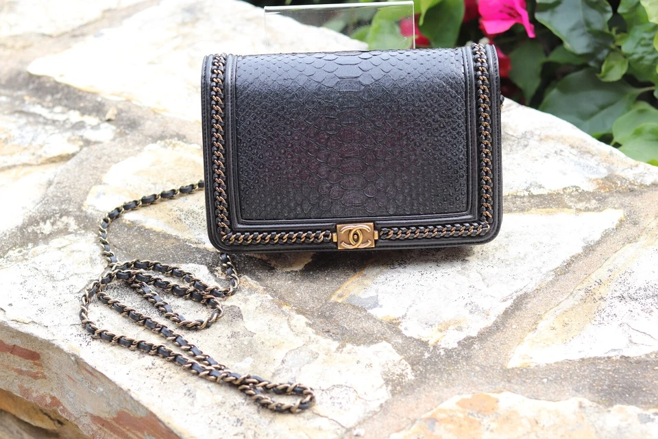 chanel python boy wallet on chain - Image 1 of 4