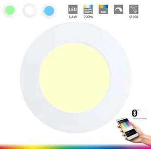EGLO FUEVA-C smart LED Einbauspot RGB tunable white ⌀12cm EEK:F (Spektrum A-G) - Bild 1 von 12