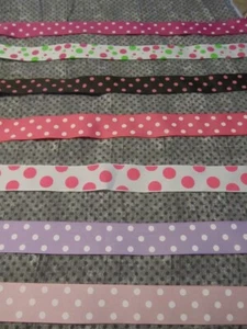 10 Yards 1.5 Inch Girl Polka Dot Grosrain Ribbon - Picture 1 of 1