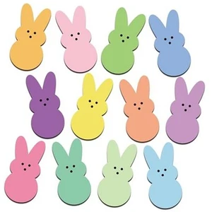 36Pcs Easter Bunny Fridge Magnets, Colorful Cute Peep Rabbit Refrigerator  - Picture 1 of 7