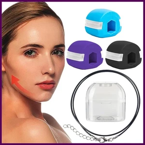 Esercitatore per mascelle in gel di silice alimentare con scatola di immagazzinaggio cordino bocca mascella masticazione - Foto 1 di 26