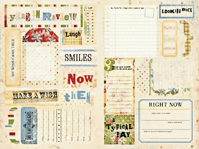 DaisyDs BIRTHDAY JOURNAL TAGS Cardstock DieCut Sheets scrapbooking - Image 1 of 3