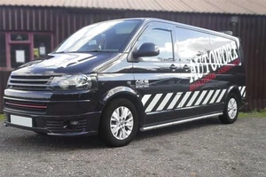 Barras laterales para adaptarse a Volkswagen T6 Transporter Caravelle 2015 + larga distancia entre ejes furgonetas de acero inoxidable - Imagen 1 de 5