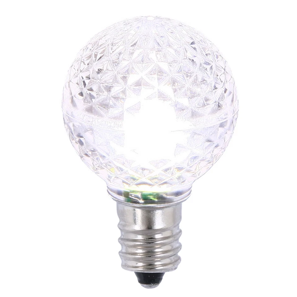 Vickerman G30 Faceted LED PureWht Bulb E12 25/Box - XLEDG3P-25 - Image 1 of 1
