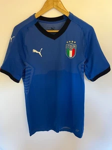 Camiseta de fútbol Puma Italia 2018/19 Home Evoknit | Para hombre | Azul/Negro | XL | - Imagen 1 de 8