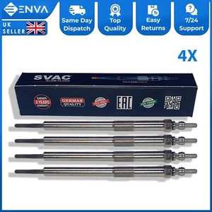 4X Heater Glow Plugs For Vauxhall Movano B Mk2 Vivaro A 2.0 2.3 CDTI 93198468 - Picture 1 of 8