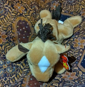 TY Beanie Babies Derby Il Cavallo Tan Bianco Diamante con etichette 01d* - Foto 1 di 8