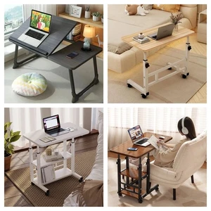 Beistelltisch Laptoptisch Computertisch Höhenverstellbar Couchtisch mit Rollen - Bild 1 von 28
