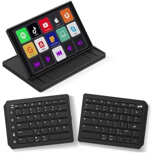 Touchscreen Keyboard with Stream Deck, Split Ergonomic Keyboard+8" Mini Scree... - Picture 1 of 7
