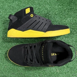 Supra Skytop Muska 003 Shoes US 8 Black Yellow Skate Sneakers Rare - Picture 1 of 9