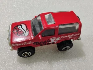 1987 Matchbox rot Ford Bronco II Luigi's Pizza kostenlose Lieferung Scheiben To Go. O1 - Bild 1 von 5