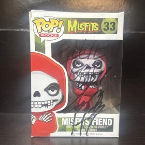 Funko Pop! Rocks Misfits Fiend Signed & Personalized by Jerry Only Damaged Box - Picture 1 of 11