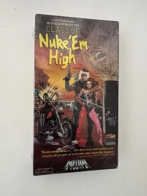 Class of Nuke 'Em High VHS (1986) Lloyd Kaufman Michael Herz Troma, New SEALED! - Image 1 of 4
