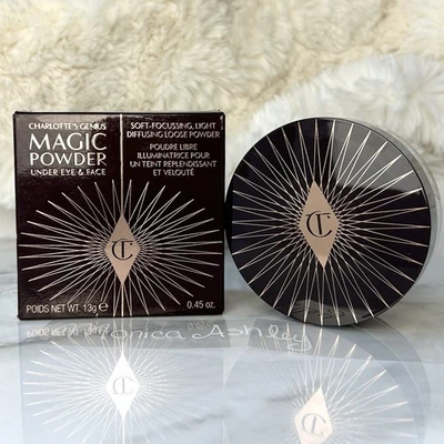 Charlotte’s Genius Magic Powder 3 TAN DARK, Under Eye & Face .45 Oz / 13g NIB - Image 1 of 4