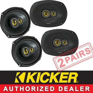 2 KICKER 46CSC6934 CAR AUDIO STEREO 6"X9"/6X9 3-WAY CS SERIES SPEAKERS 2 PAIRS - Picture 1 of 6