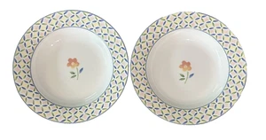 Vintage Floral Bowls Macys “Flower Market” By The Cellar -2 - Picture 1 of 5